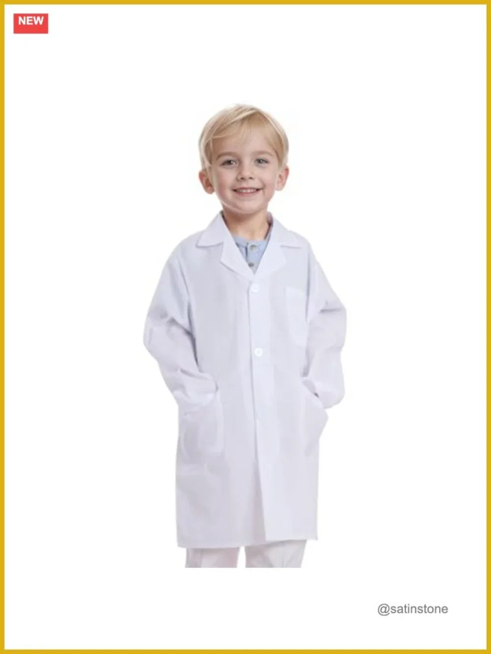 Kids Doctor Scientist Lab Coat Halloween Costume Dress Up Role Play